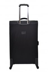 U.S. Polo Assn. Valiz Büyük Boy Siyah Kumaş Valiz - 4