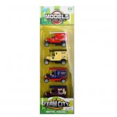 4038 KUT.4PCS DIE-CAST KLASİK OTOMOBİL - 1
