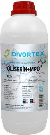 Divortex  80 Bitkisel Gliserin +  20 Mono Propilen Glikol 1 Lt - 1