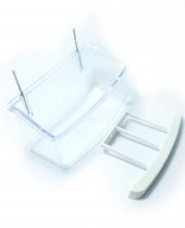 Izgaralı Şeffaf Kuş Yemliği 10 Cm - 2