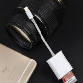 İphone 6,6s İçin SD Hafıza Kart Okuyucu, Lightning SD Kart Adaptörü - 5