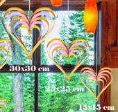 Süs Kalp Çıtçıtlı 3 Lü Set Altın Ve Pembe 1 Adet Fiyatıdır - 1