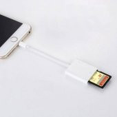 İphone ve İpad İçin SD Kart Hafıza Kart Adaptörü, Lightning Hafıza Kart Okuyucu, SD, TF Okuyucu - 3