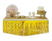 Masa Kenarı Eteği Ve Fonsüsü Metalize Altın 1 Adet Fiyatıdır - 2