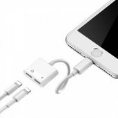 İphone 7 PLUS Uyumlu Kulaklık Ve Şarj Çevirici Dönüştürücü - 1