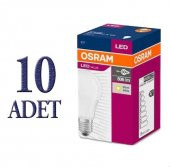 Osram Led Ampul 8.5w E 27 Duy Beyaz 10 Adet Led Value A60 - 1