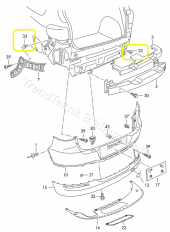 Audi VW TAMPON KAPI TABAN Klips N10621301, N 10621301 - 3