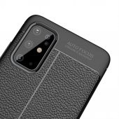 Galaxy S20 Plus Deri Desenli Kamera Korumalı Silikon Kılıf - 8