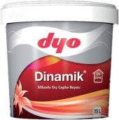 DYO DİNAMİK SİLİKONLU DIŞ CEPHE BOYASI 15 LT (TÜM RENKLER) - 1