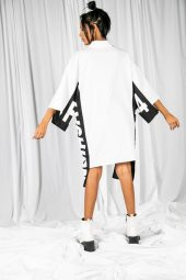 Özel Tasarım Uzun Beyaz Gömlek thumbnail 2