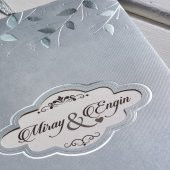 Sade Nikah Davetiyesi KL10530 - 100 Adet - 3