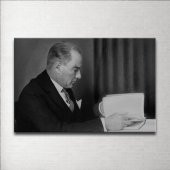 Siyah Beyaz Atatürk Kanvas Tablo - 1