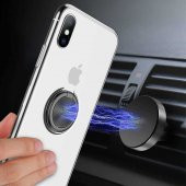 iPhone X Yüzüklü 360°Dönen Standlı kılıf - 9