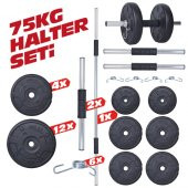 Aydın Sport 75 KG Dambıl Seti (Dumbell) Ağırlık Seti - 2