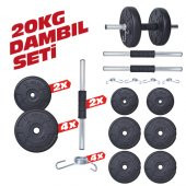 Aydın Sport  20 KG Dambıl Seti ve Ağırlık Seti Vücut Geliştirme Aleti - 2