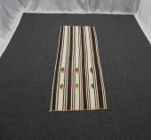 El Dokuma Benzersiz Ak Pamuklu Yörük Kilim ! - 1