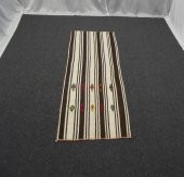 El Dokuma Benzersiz Ak Pamuklu Yörük Kilim ! - 2