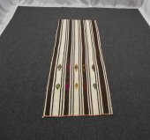 El Dokuma Benzersiz Ak Pamuklu Yörük Kilim ! - 5