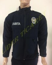 Zabıta Montu Lacivert Renk Softshell Kumaş Reflektör Baskılı Mont - 1