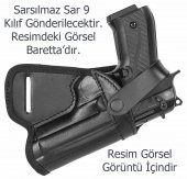 Bel Arkası Sarsılmaz Sar 9 Silah Kılıfı Siyah Renk Sarsılmaz - 1