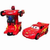 Otomatik Direksiyon Şimşek Mcqueen Oyuncak Robot Dönüşen Araba thumbnail 1