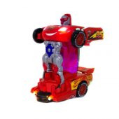 Otomatik Direksiyon Şimşek Mcqueen Oyuncak Robot Dönüşen Araba thumbnail 3
