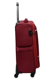 U.S. Polo Assn. Valiz Orta Boy Bordo Kumaş Valiz thumbnail 4