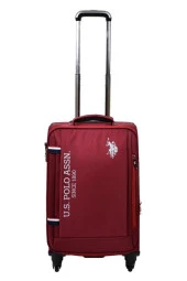 U.S. Polo Assn. Valiz Kabin Boy Bordo Kumaş Valiz thumbnail 1