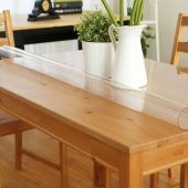 Şeffaf pvc kalın kaymaz masa örtüsü 2 mm 70X210 cm. - 1