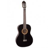 VALENCIA VC103TBK KLASİK GİTAR SAP ÇELİKLİ  3/4 SİYAH Valencia VC103TBK 3/4 size Classical Guitar with Thrusroad, Siyah - 1