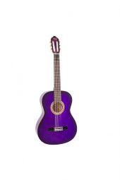 VALENCIA VC151PPS KLASİK GİTAR, SCALE 1/4, MOR SUNBURST PARLAK, KAPA KLASİK GİTAR 1/4  - 1