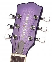 VALENCIA GRE2KCPP ELEKTRO GİTAR GYPSY ROSE SET (GIGBAG, STRAP, STICK Elektro Gitarset Purple (Askı-gigbag-sticker-dvd):  - 2