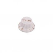 VALENCIA PNB1VWT GİTAR VOLUM DÜĞME BAŞLIĞI, PLASTİK, BEYAZ, DR.PART GİTAR POT. DÜĞME BAŞLIĞI PLASTİK BEYAZ DR.PARTS: VALENCİA - 1