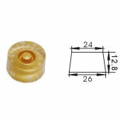 VALENCIA PNB2GD GİTAR LES PAUL MODELİ DÜĞME BAŞLIĞI, PLASTİK, ALTI  GİTAR POT. DÜĞME BAŞLIĞI PLASTİK ALTIN DR.PARTS: VALENCİA  - 1