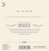 DADDARIO EJ53C UKULELE TEL SETİ, HAWAIAN / CONCERT, BLACK NYLON,      thumbnail 3