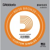 DADDARIO BW023 AKUSTİK TEK TEL, 80/20 BRONZE WOUND, 023, (SOL)    - 1