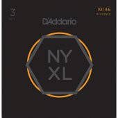 DADDARIO NYXL1046-3P ELEKTRO GİTAR TEL SETİ, 3 LÜ REGULAR LIGHT D'Addario, NYXL1046-3P, Regular Light NYXL Nickel Wound Multi-Pack Electric Guitar Strings (6-String Set, 10 - 46, 3-Pack) - 1