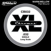 DADDARIO CB032 BAS GİTAR TEK TEL 0.32 D'Addario CB032 Chromes Bass Guitar Single String, .032
XL Chromes Flat Wound Singles - 1