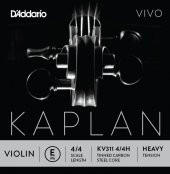 DADDARIO KV311 KEMAN TEK TEL, KAPLAN VIVO, SCALE LENGTH 4/4, E-(M DADDARIO - KAPLAN VIVO VIOLIN 4/4 MEDIUM Mİ TEK TEL - 1