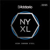 DADDARIO NYS0095 ELEKTRO VE AKUSTİK TEK TEL, E-(Mİ), HIGH CARBON D'Addario NYS0095 Single Plain Steel Guitar String, .0095 - 2