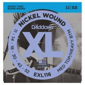 DADDARIO EXL116 ELEKTRO GİTAR TEL SETİ, XL, 11-52, MED TOP/HEAVY B    - 1