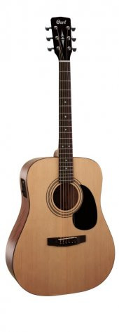 Cort Ad810e-Opw Elektro Akustik Gitar, Kılıflı, Open Pore, Ladin K Cort Ad810e-Opw, Elektro Akustik Gitar (Kılıflı) , Ce304t W/ Ceramic Pickup - 1