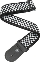 PLANETWAVES 50C02 GİTAR ASKISI DOKUMA SATRANÇ SİYAH BEYAZ CHECK MATE Gitar Askısı Dokuma Satranç Siyah Beyaz - 6