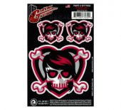 PLANETWAVES GT77032 GTR TATTOO- EMO GIRL SKULL STİCKER Gtr Tattoo- Emo Gırl Skull Sticker - 1