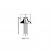 Netmak Elmas Uçlu Rulmanlı Radius El Freze Bıçağı 21x10x52 430-R4 - 2
