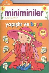 Miniminiler Yapıştır ve Boya Turuncu Kitap - 1