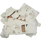 İpeksi Organik 11 Parça Bebek Hastane Çıkışı Kız-Erkek Krem - 5