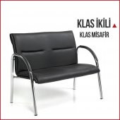 CLAS İKİLİ BEKLEME KOLTUK''OFİS BEKLEME SANDALYESİ''İKİ KISILIK - 1