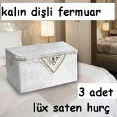 ÇEYİZLİK SATEN KAPİTONE 3LÜ YORGAN HURÇ - 2