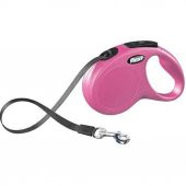 Flexi New Classic Medium Otomatik Tasma 5 Mt Şerit Pembe - 1